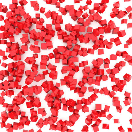 Abstract illustration with Glossy Cubeの写真素材