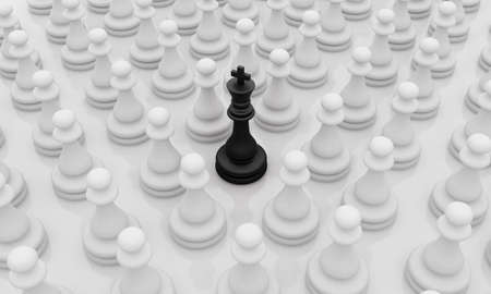 Leadership illustration on white backgroundの写真素材