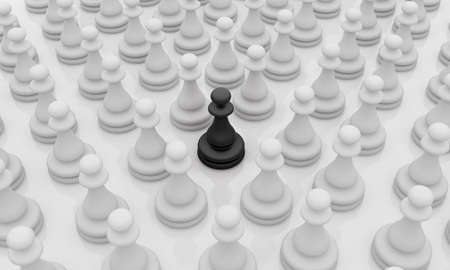 Leadership illustration on white backgroundの写真素材