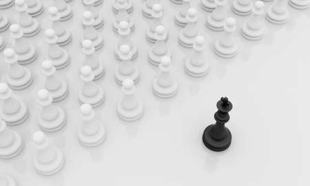 Leadership illustration on white backgroundの写真素材