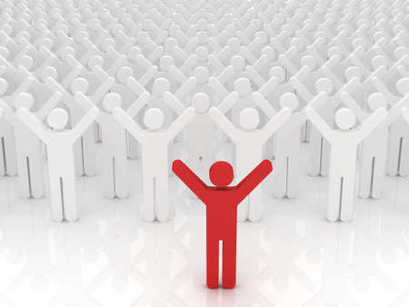 Conceptual image of teamworkの写真素材