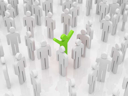 Conceptual image of teamworkの写真素材