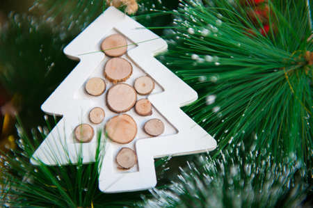 Decoration on the Christmas tree.の写真素材