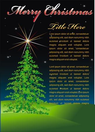 vector christmas treeのイラスト素材