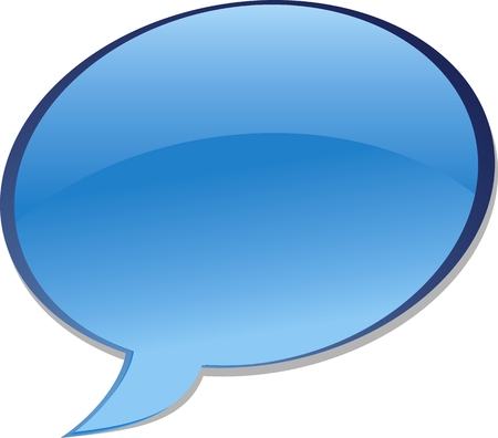 bubble chat icon. Aqua styleのイラスト素材