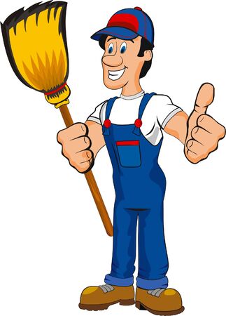 Pulitore professionaleのイラスト素材