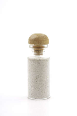 Beach Sand in glass bottleの写真素材