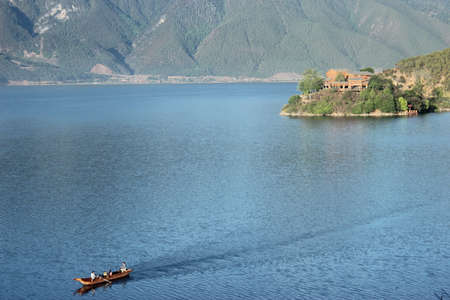 Lugu Lake natural sceneryのeditorial素材