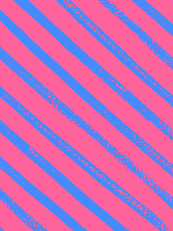 Trendy brush stripes on textured paper. Diagonal bright stripes of paint. Background for design, printのイラスト素材