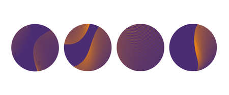 Highlights covers vector set. Collection gradient line art covers in halloween colorsのイラスト素材