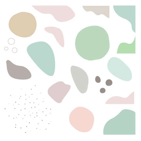 Set of abstract hand drawn various shapes and obgects for design decorationのイラスト素材