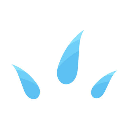 Three drops. Design element, flat vector illustrationのイラスト素材