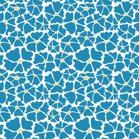 Floral seamless patterns. Wildflowers in the design of fabrics, textiles, wrapping paperのイラスト素材