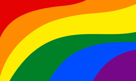 Banner of LGBT flag rainbow colors. Background for Pride Monthのイラスト素材