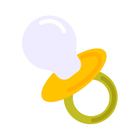 Baby pacifier. Design element in cartoon styleのイラスト素材