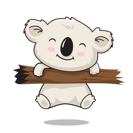 Koala Cartoon Cute Australian Animals Illustrationのイラスト素材