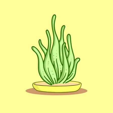 potted plants vector, easy to edit and useのイラスト素材