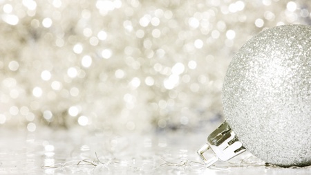 Christmas ball on abstract backgroundの写真素材