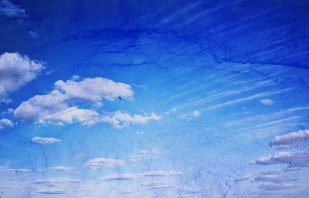 Abstract sky watercolors  の写真素材