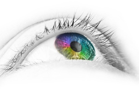 Colorful eyeの写真素材