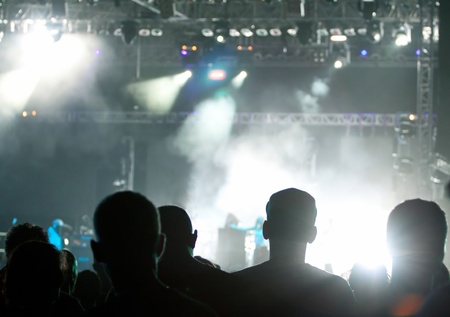 Crowd at concert の写真素材