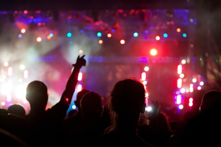Crowd at concert の写真素材