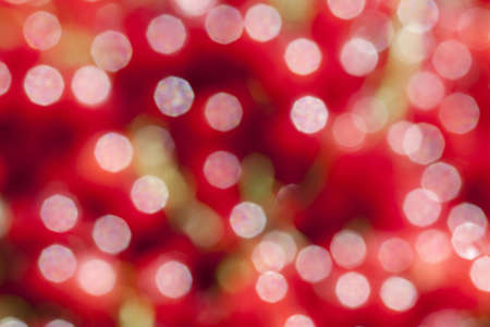Abstract background of red bokeh の写真素材