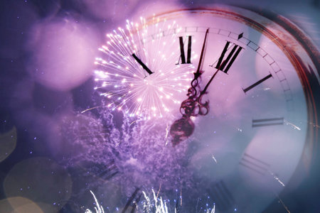 New Year at midnightの写真素材