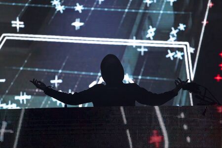 Cluj-Napoca, Romania - August 6, 2017: Martin Garrix, a Dutch DJ, record producer and musician performing on stage at Untold Festival, the Best Major Music Festival of Europeのeditorial素材