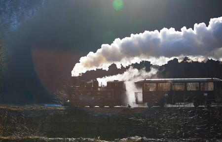 Mocanita, the steam train from Maramures, Romania.