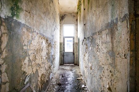 The ruins of the old industrial factory buildingsの写真素材