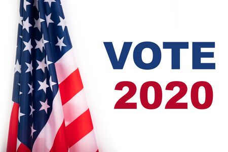 United States elections 2020 concept. Voting for general election in United States.の写真素材