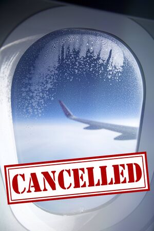 Coronavirus-COVID-19: Flight cancelled. A lot of airline companies cancel their flights due to the...