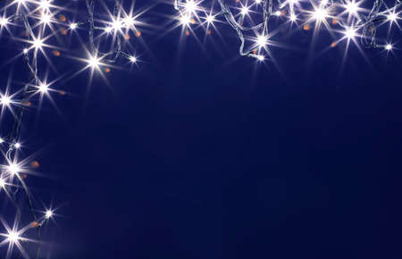 Colorful sparkling Christmas lights background