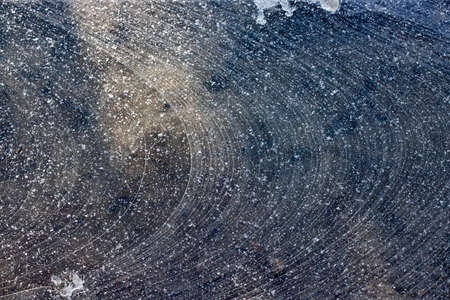 Abstract detailed texture of ice as winter or Christmas background.の写真素材