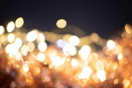 Colorful Christmas lights bokeh backgroundの写真素材