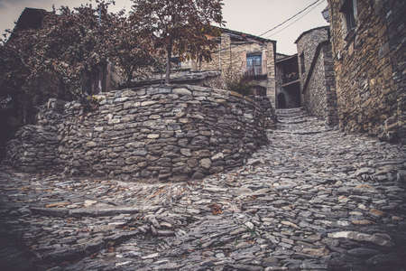 Old village of Montanana, Huesca Province, Aragon in Spainの写真素材