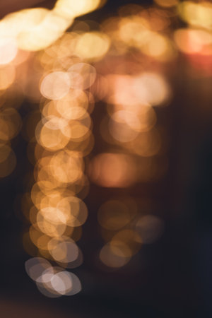 Abstract blurred city view at night.の写真素材