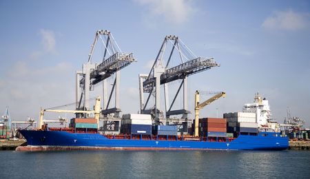 Cranes and carriers 5の写真素材
