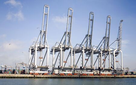 Harbor cranes 1の写真素材