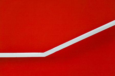 Red stairs abstractの写真素材