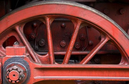 Locomotive wheelの写真素材