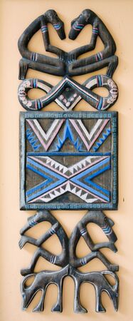 Indonesian wall decorationの写真素材