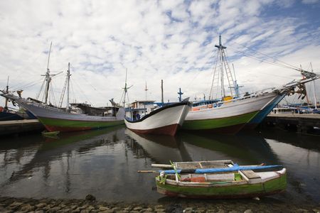 Makassar harborの写真素材
