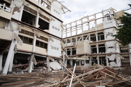 YOGYAKARTA, INDONESIA - AUGUST 4,2006: buildings destroyed by the magnitude 6.3 earthquake near Yogyakarta on August 4, 2006 in Jetis District, Bantul Regency of Indonesia
のeditorial素材