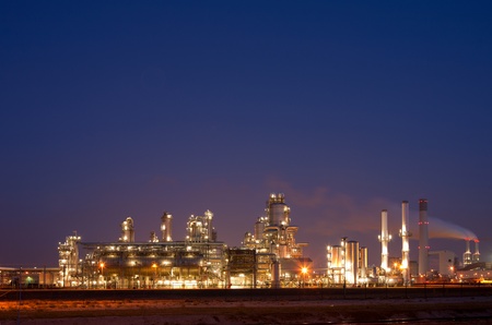 Refinery at night 