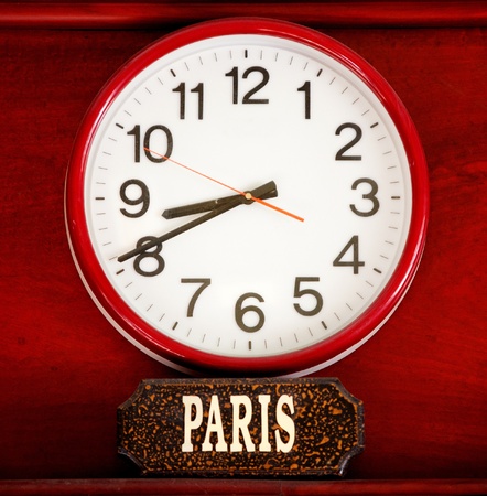 Time zone clockの写真素材