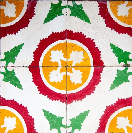 Vietnamese tiles	の写真素材
