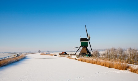 Dutch windmillの写真素材
