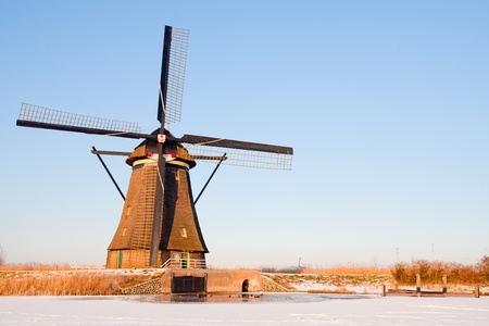 Dutch windmillの写真素材